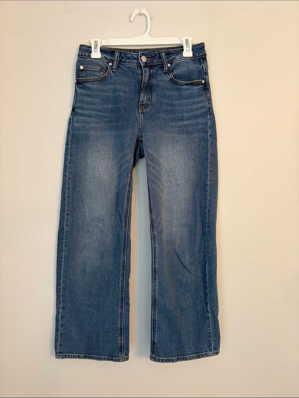 Quince Bella Stretch Relaxed Straight Jeans - Atlantic Blue Size 26